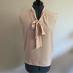 NWT Express Blush Bow-Tie Shell Blouse
